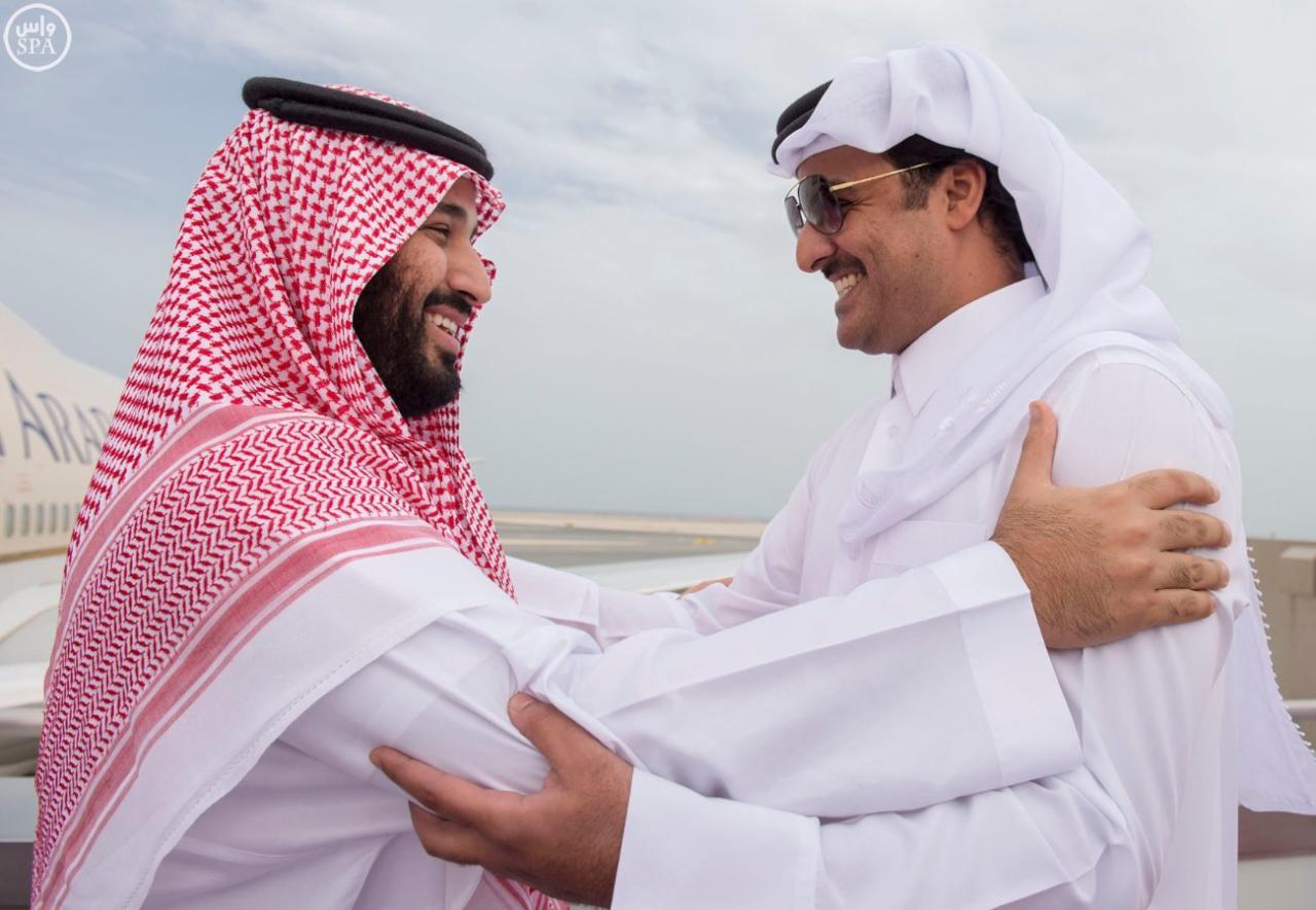 أمير قطر يهنئ ولي العهد السعودي الجديد