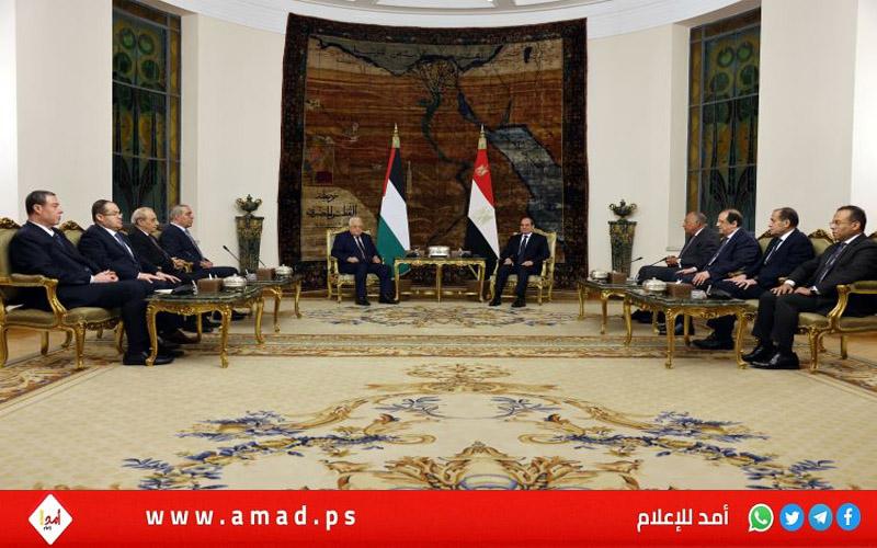 خلال لقاء السيسي..عباس: يجب وقف العدوان على قطاع غزة.ورفض التهجير
