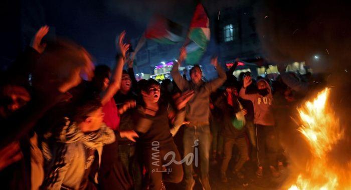 اندلاع مظاهرات في قطاع غزة والضفة  والشتات  بعد إعلان صفقة ترامب
