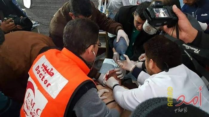 من بينهم صحفي.. الصحة: إصابة 23مواطنا شرق قطاع غزة