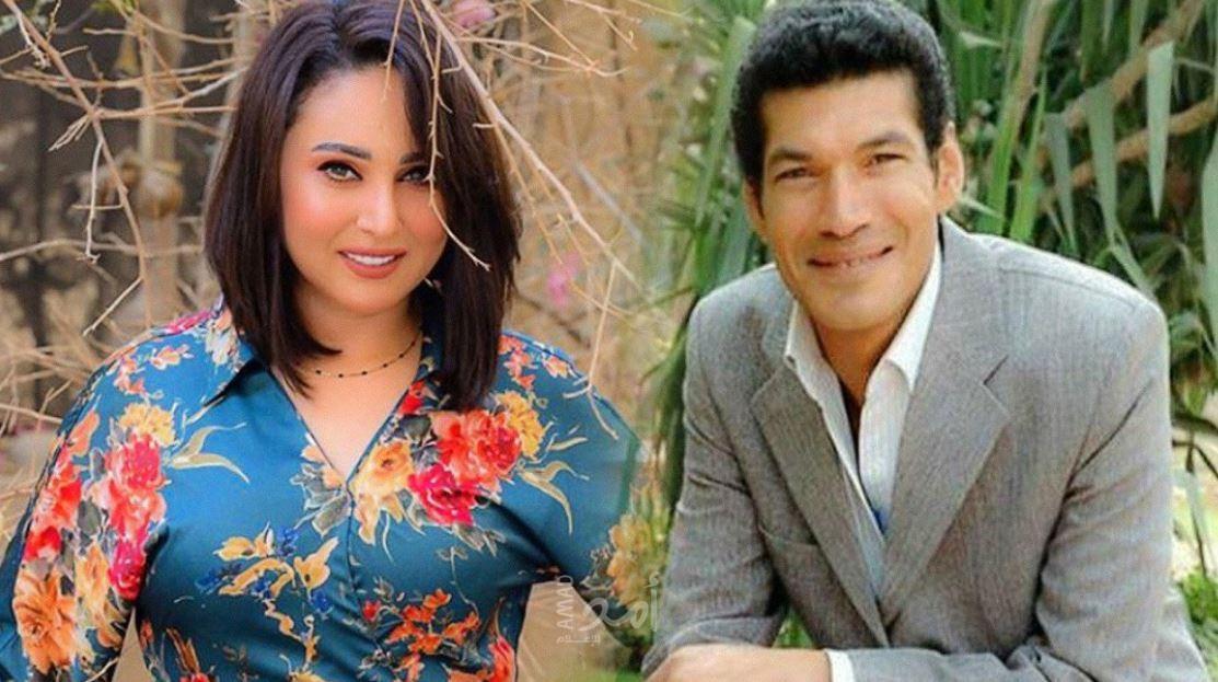 جلسة مصالحة بين باسم سمرة ورحاب الجمل في منزل نقيب الممثلين - صور
