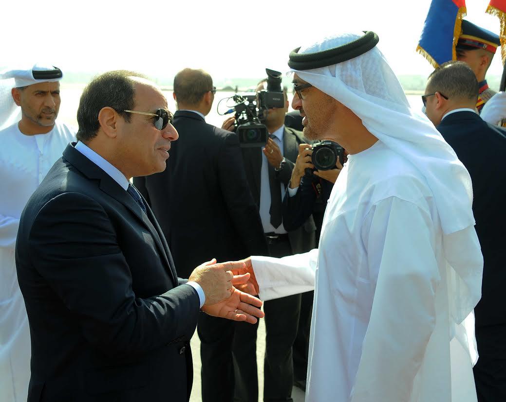 ولي عهد أبوظبي: استقرار مصر من استقرار الخليج والشرق الأوسط والعالم