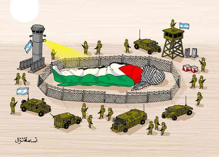 الفلسطيني الشهيد المحاصر