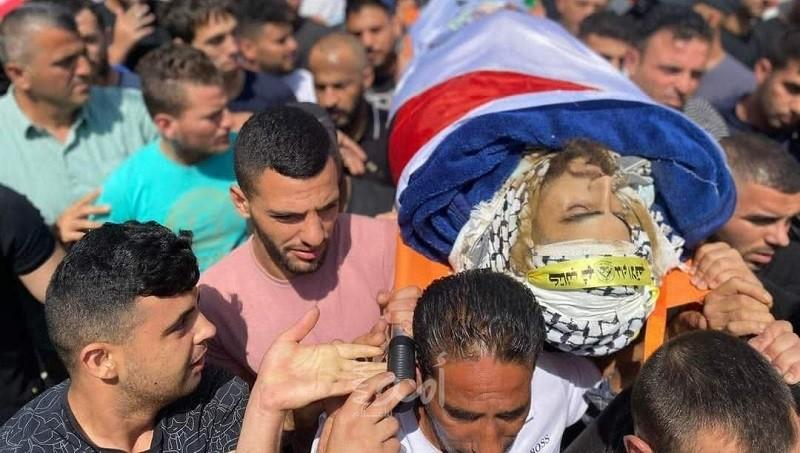 جنين تودع الشهيد "بلال كبها" في يعبد- صور