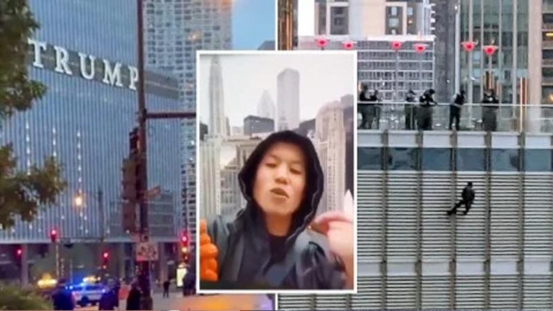 بسبب ترامب .. شاب يتدلى من الطابق الـ 16