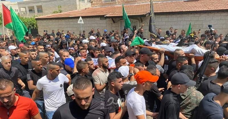 وقفة إسناد للمعتقل الجريح نور الدين جربوع في مخيم جنين