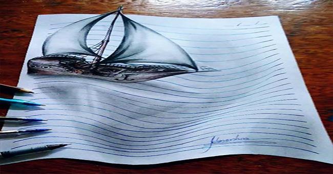 بالصور.. فنان برازيلي يبدع في فن رسم ثلاثي الأبعاد !!