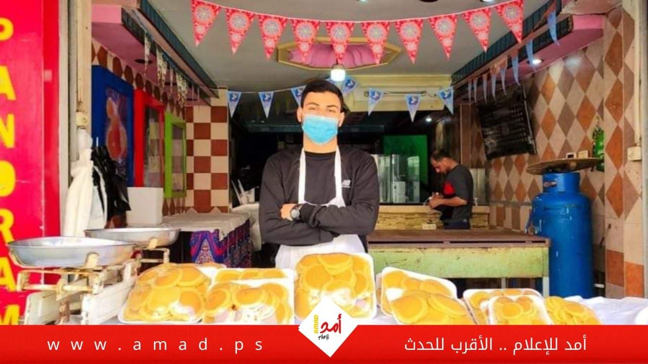 "القطايف".. حلوى رمضان الشهيرة تشتكي ضعف الإقبال بسبب "كورونا" في غزة - صور