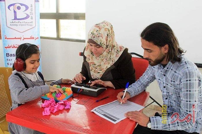 إعمار تجري مسحاً سمعياً وجلسة إرشاد وأيام طبية للأطفال بخان يونس