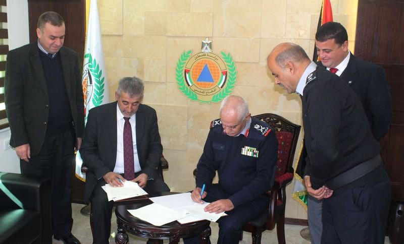 توقيع اتفاقية تعاون بين الدفاع المدني ونقابة المهندسين
