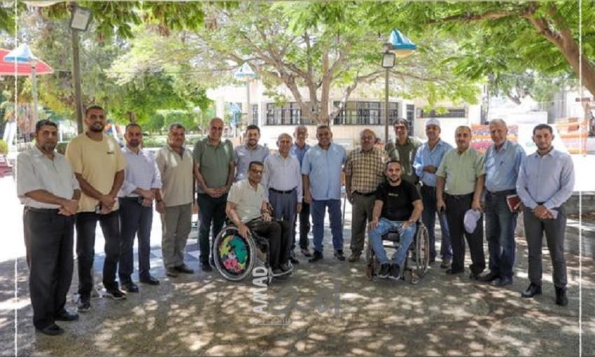 "بلدية غزة ومؤسسات ذوي الإعاقة" تبحثان سبل التعاون في إدارة استراحة المواءمة