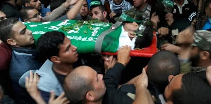 جماهير خانيونس تودع الشهيد "بهاء قديح" (صور)