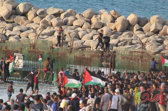 محدث - 32 إصابة خلال تصدي قوات الاحتلال لمسير بحري شمال القطاع