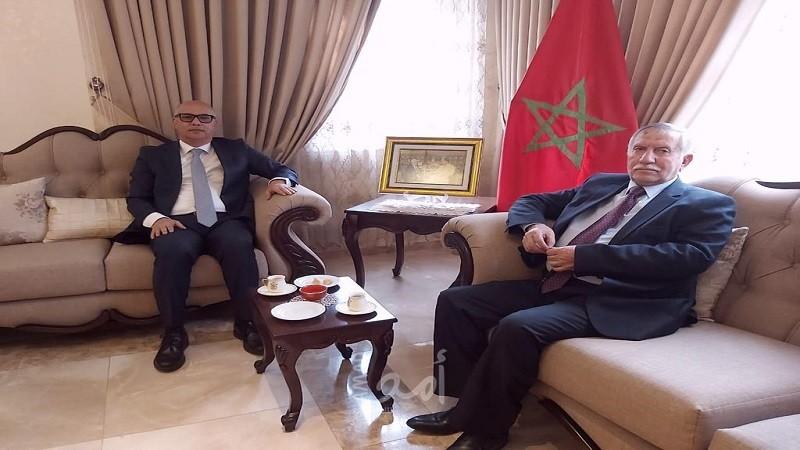التميمي يهنئ المغرب بعيد استقلالها ويٌطلعه على الانتهاكات الإسرائيلية