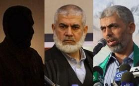 يحيى السنوار وروحي مشتهى ومحمد الضيف