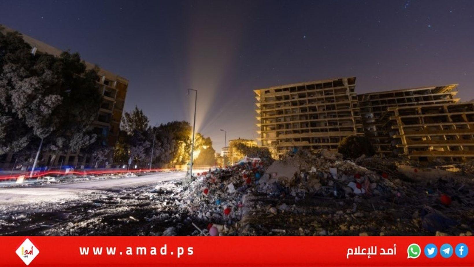 مبان مدمرة جراء الزلزال في هاتاي التركية - رويترز