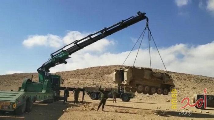 بالصور.. قناة عبرية: سرقة ناقلة جند مدرعة من قاعدة عسكرية جنوب اسرائيل؟