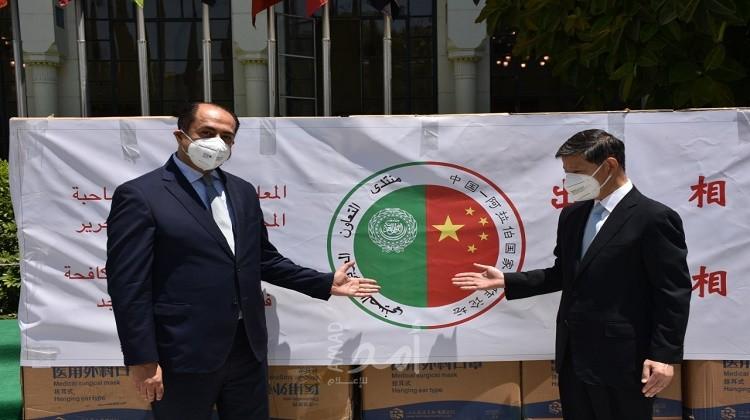 الجامعة العربية تتسلم شحنة مستلزمات طبية من الصين