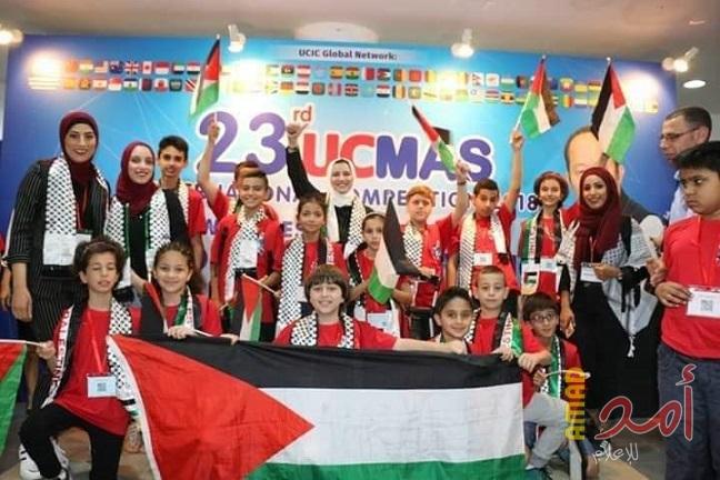 فلسطين تحصد المراكز الأولى في مسابقة الحساب الذهني في ماليزيا