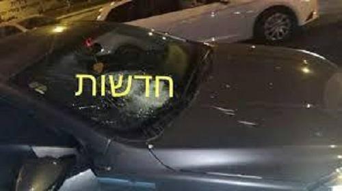 تضرر مركبة للمستوطنين رشقاً بالحجارة قرب نابلس