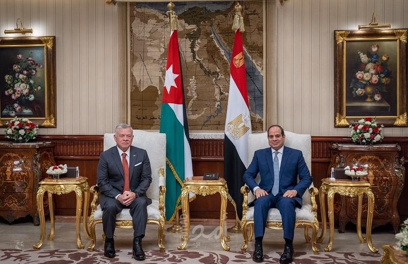 الرئيس المصري وملك الأردن يعقدان لقاءاً ثنائياً في القاهرة