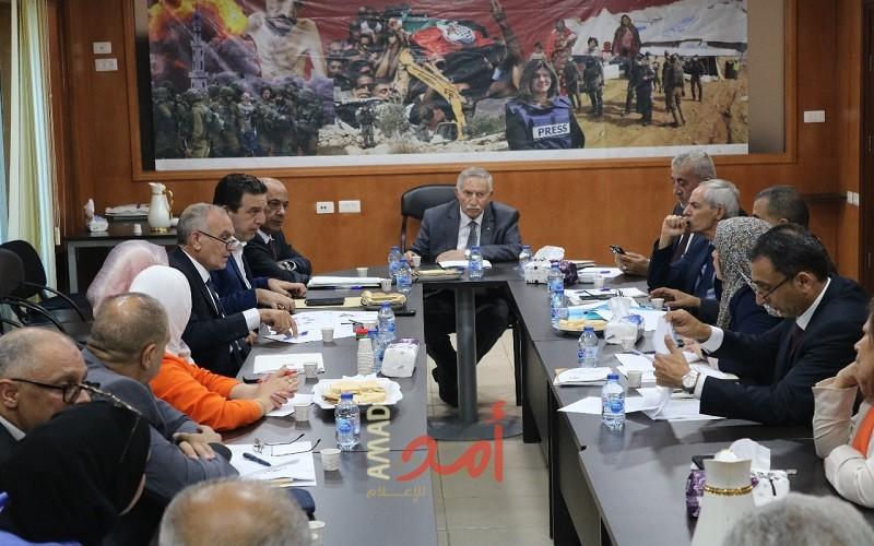 التميمي يطلع مسؤولين في الحكومة والمؤسسات على جهود  حملة "لأجل فلسطين"
