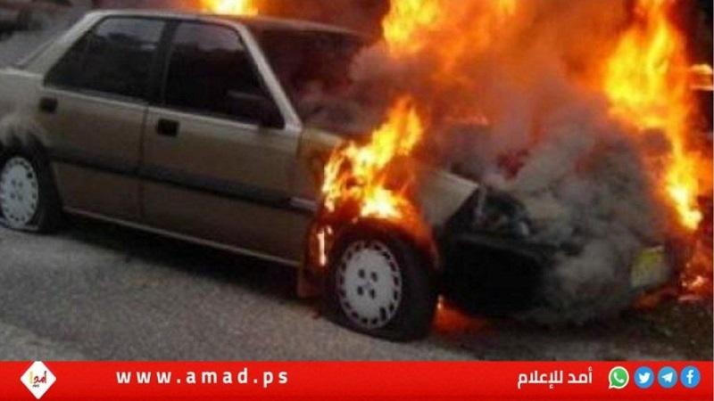 مستوطنون إرهابيون يهاجمون "بورين وعوريف" ويحرقون مركبات في نابلس