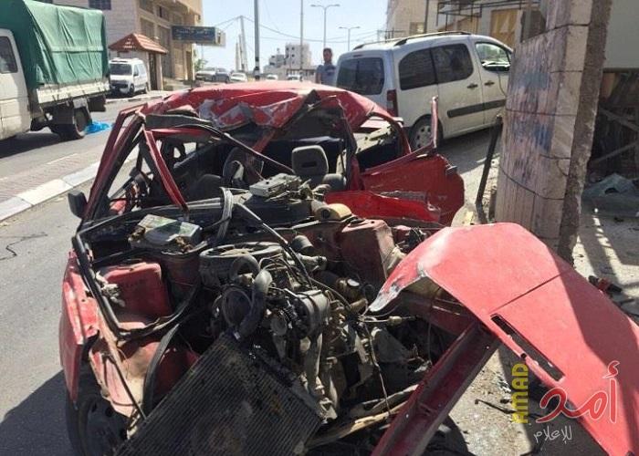 إصابات في حادث سير ذاتي بمدينة الخليل