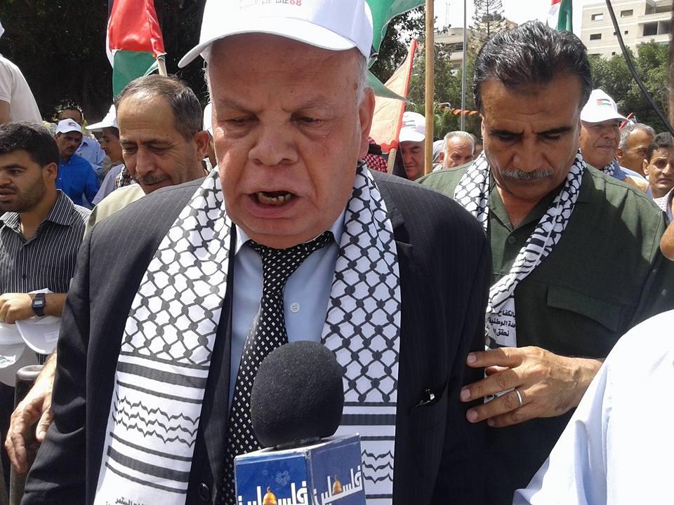 بالصور.. ابو ضلفة: قضية اللاجئين حية رغم كل محاولات الطمس والتوطين