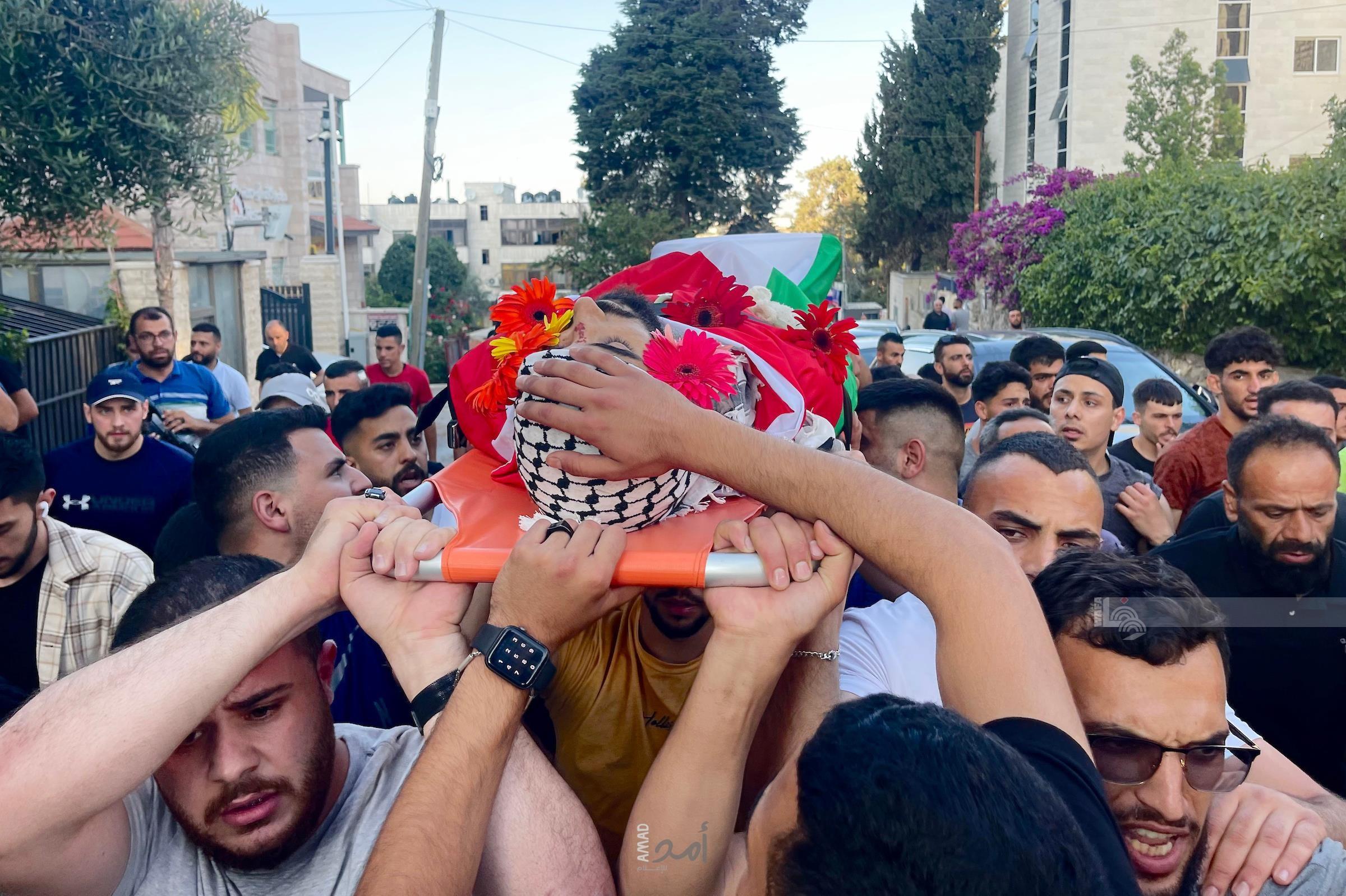 تشييع جثمان الشهيد عمر جبارة في ترمسعيا