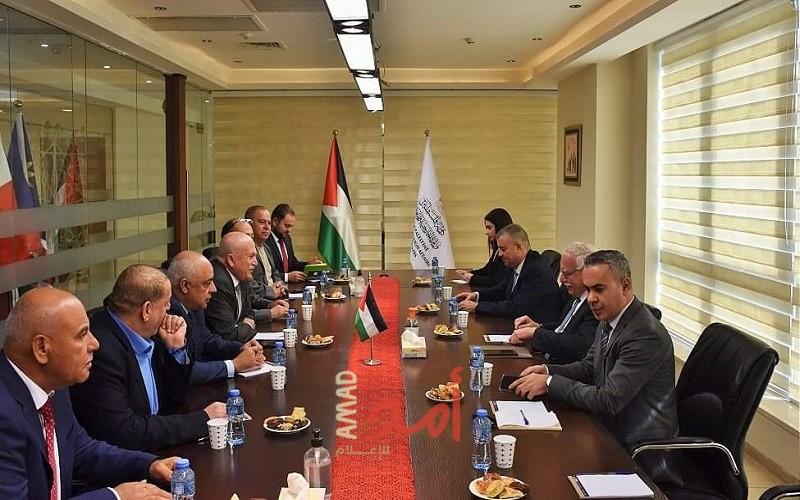 المالكي يلتقي مجلس إدارة اتحاد جمعيات رجال الأعمال الفلسطينيين