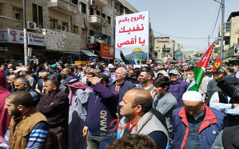 الأردن: مسيرات ووقفات تنديدا بالعدوان الإسرائيلي على المسجد الأقصى