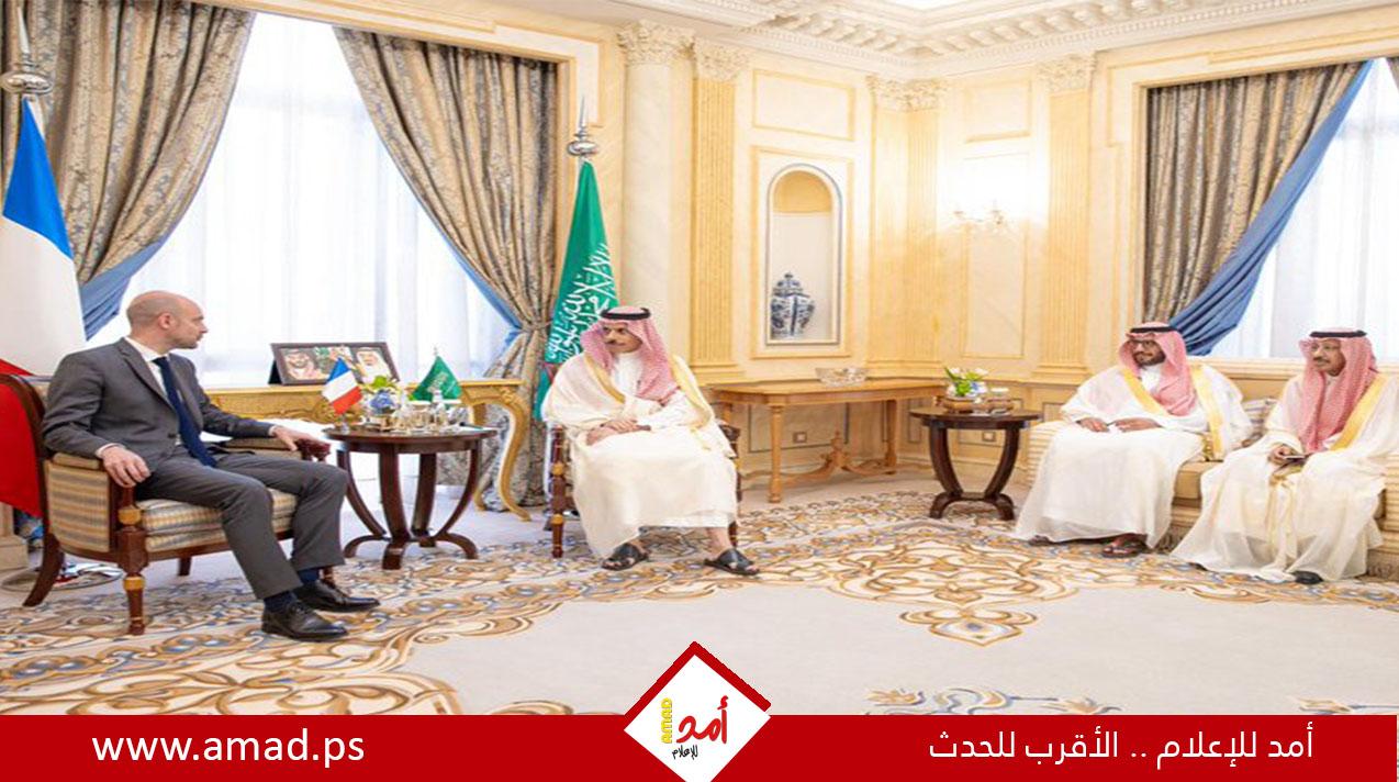 وزير الخارجية السعودي يبحث تطورات غزة مع نظيره الفرنسي