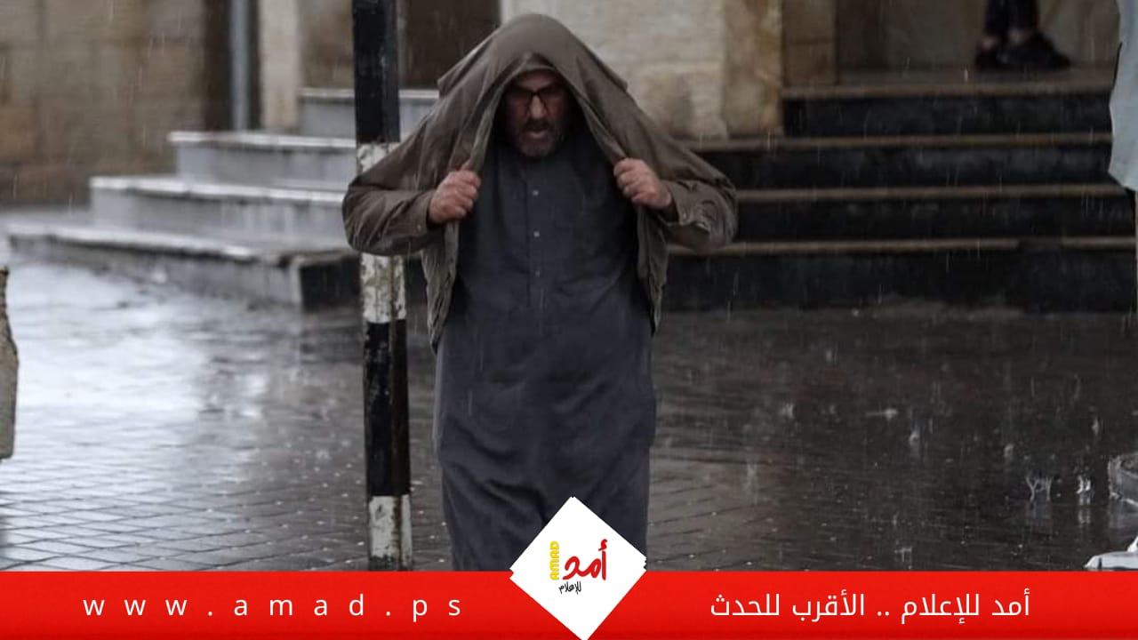 الدفاع المدني الفلسطيني يحذر المواطنين من تأثير منخفض جوي