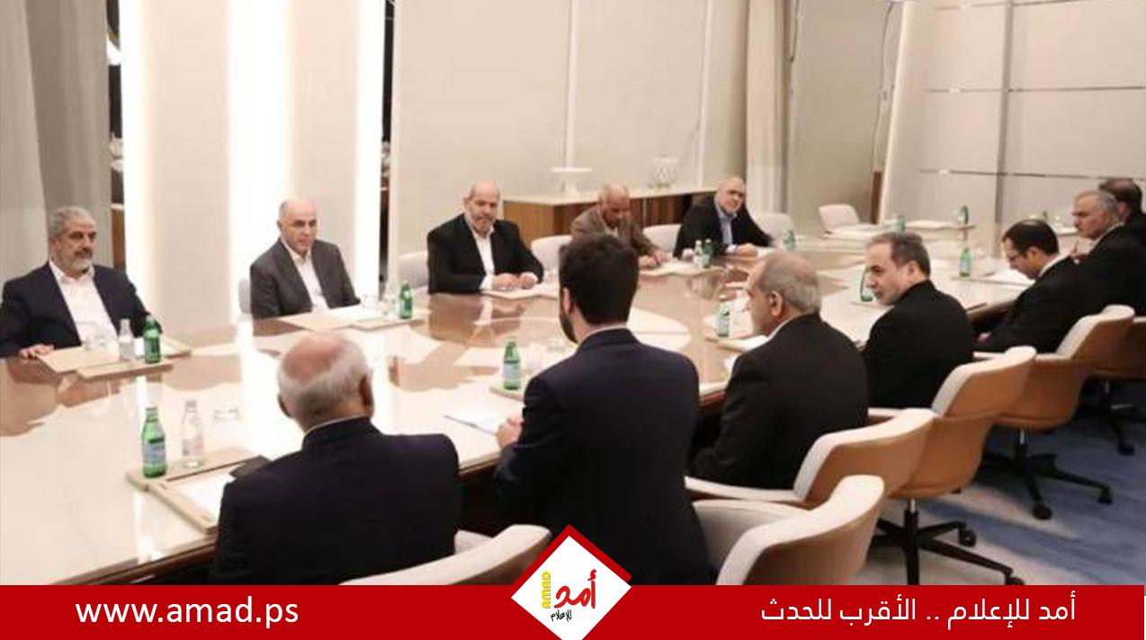 وفد من حماس يلتقي الرئيس الإيراني في الدوحة