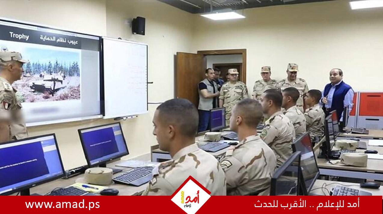 الجيش المصري يستعرض تدمير دبابة "ميركافا" الإسرائيلية أمام السيسي - صور