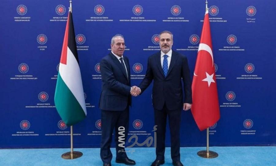 الشيخ ووزير الخارجية التركي يبحثان سبل وقف الحرب على قطاع غزة