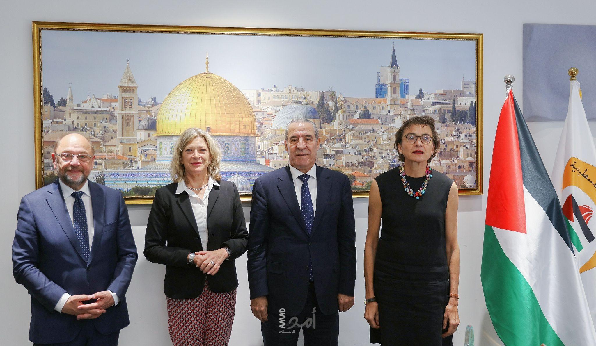 الشيخ يبحث ووفد أوروبي تطورات المشهد الفلسطيني في ظل العدوان الإسرئيلي