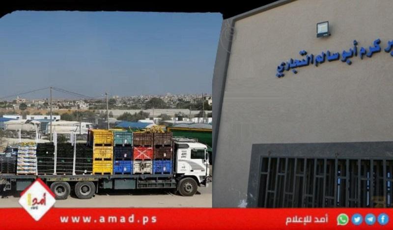 بدء دخول شاحنات مساعدات إلى غزة عبر معبر كرم أبو سالم