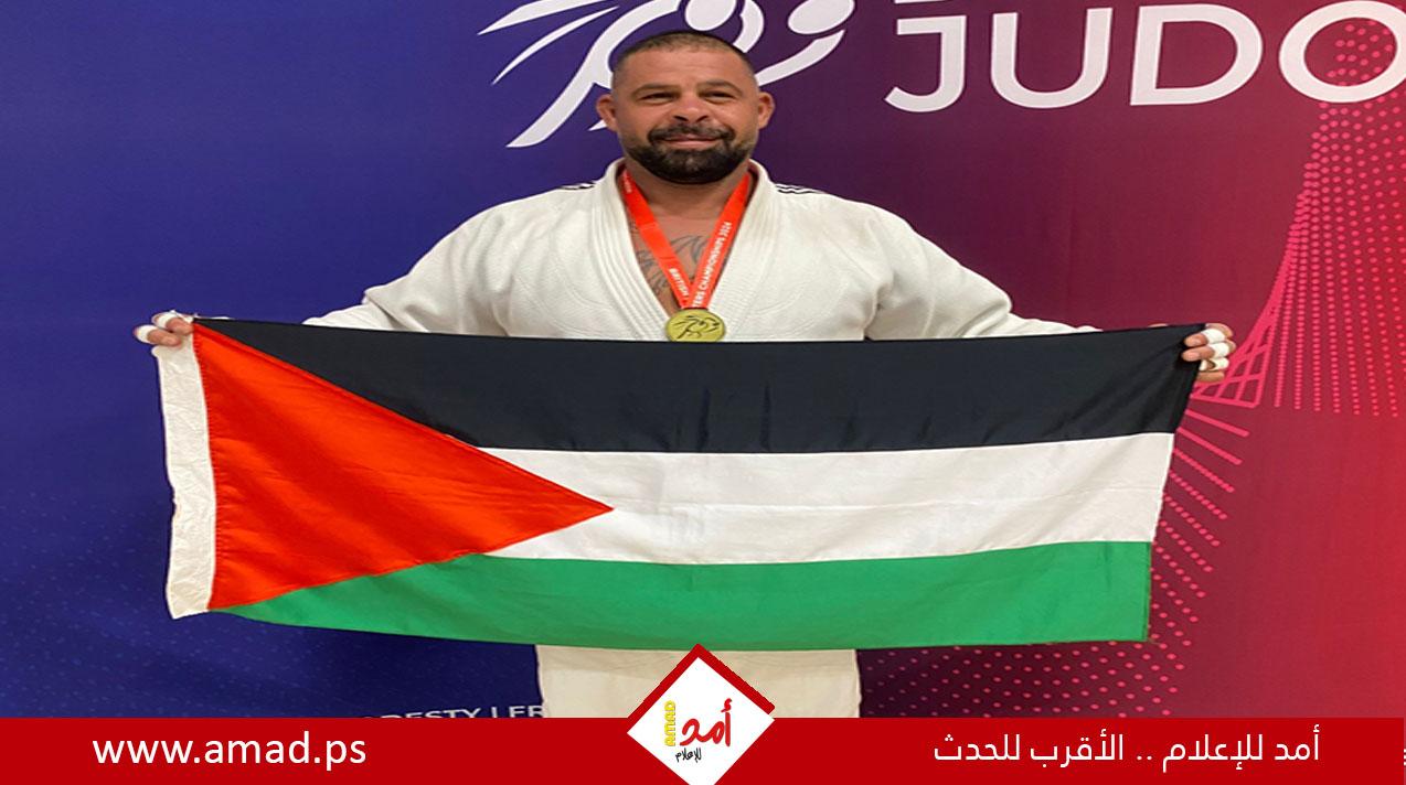 البطل الفلسطيني يوسف عليان الفجاري ينتصر في بطولة بريطانيا للماسترز في برمنغهام