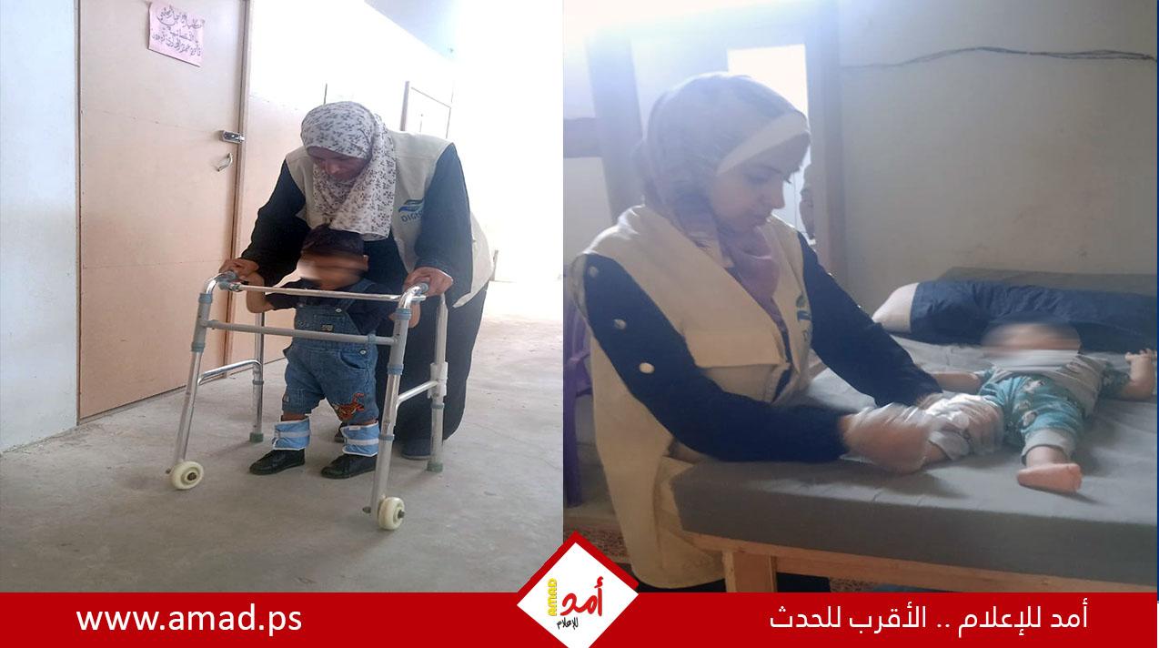 "الجمعية الوطنية للتأهيل" تواصل تقديم الدعم الحيوي للنازحين في دير البلح - صور
