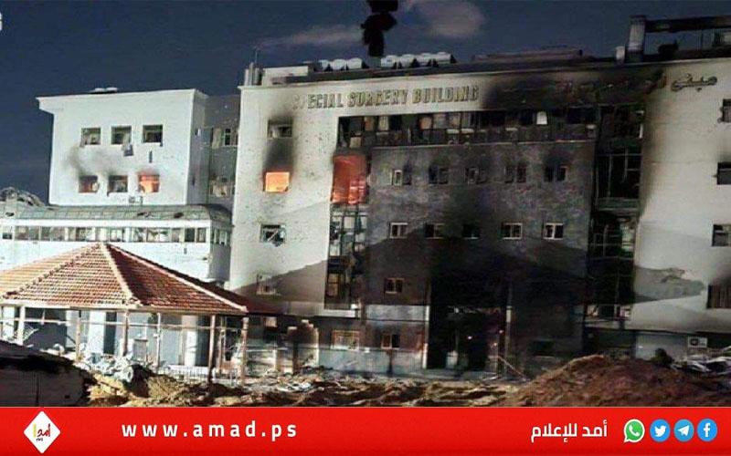 غزة: انتشال (12) شهيداً في مجمع الشفاء بينهم أم وطفليها