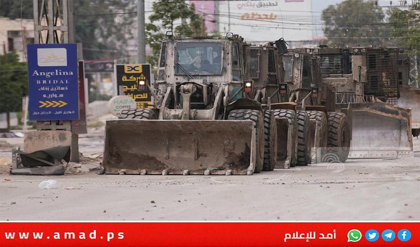 اليوم الرابع لغزوة جنين..جيش العدو يواصل حربه التدميرية على المدينة ومخميها