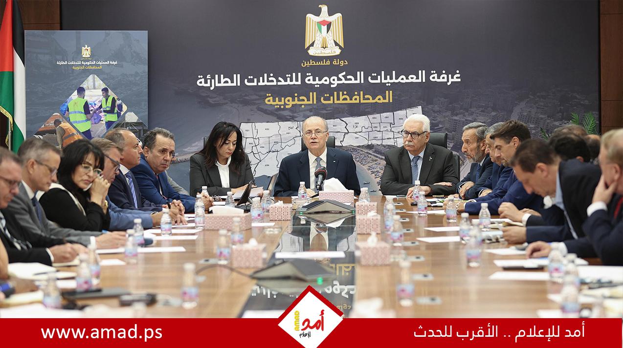 مصطفى: الوضع الإنساني الكارثي في غزة لم يعد يُحتمل