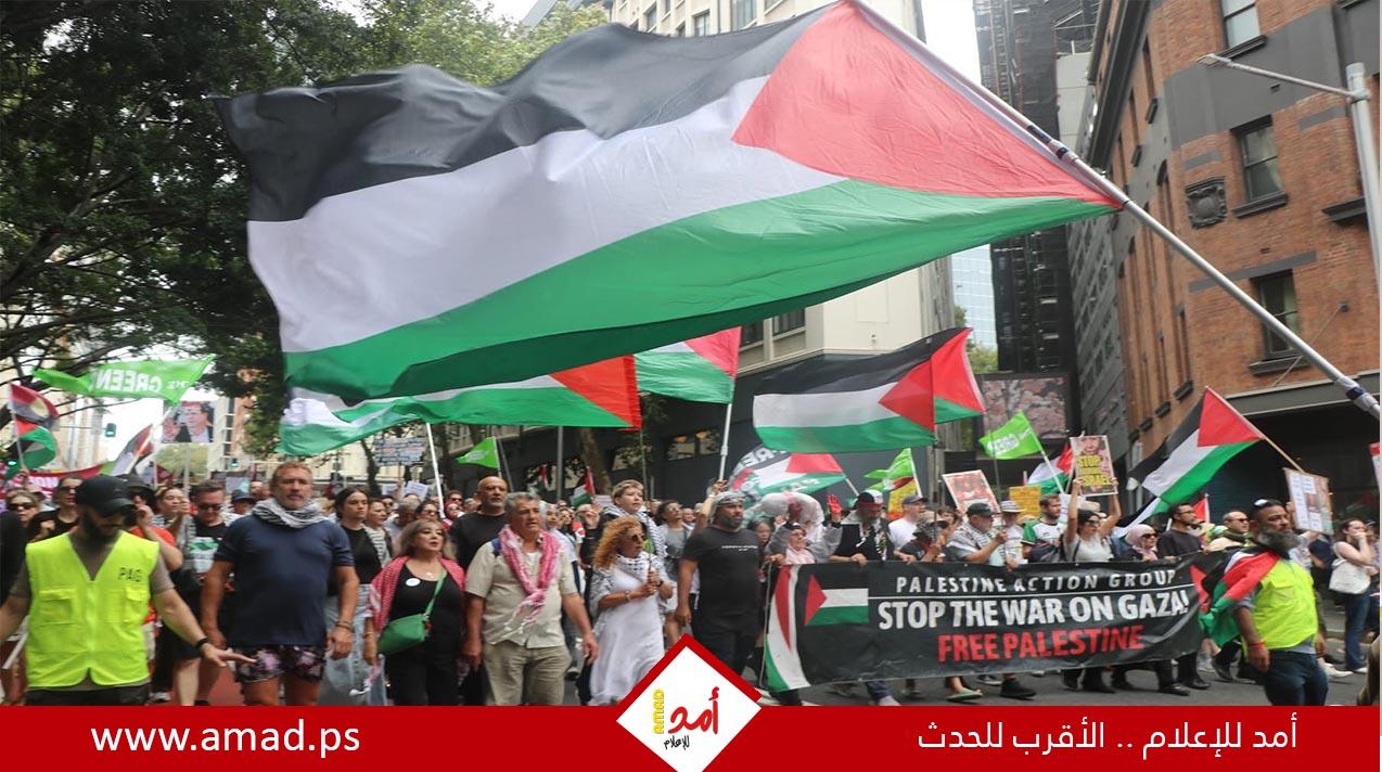 مظاهرة حاشدة احتجاجًا على زيارة هرتسوغ إلى أستراليا والمطالبة بمحاسبته