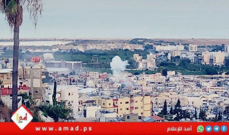 جيش الاحتلال يستهدف مخيم عين الحلوة في صيدا جنوب لبنان-فيديو