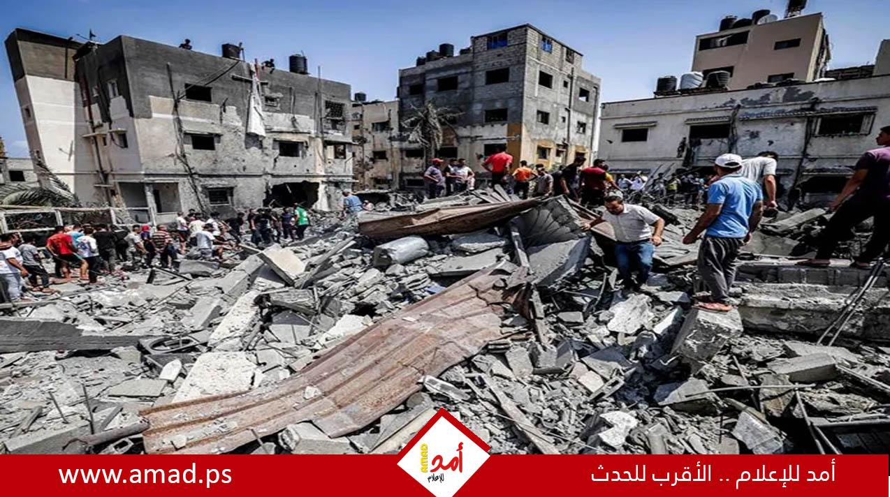 أصابة 6 مواطنين أثر قصف جيش الاحتلال منزل داخل مخيم الشاطئ بمدينة غزة