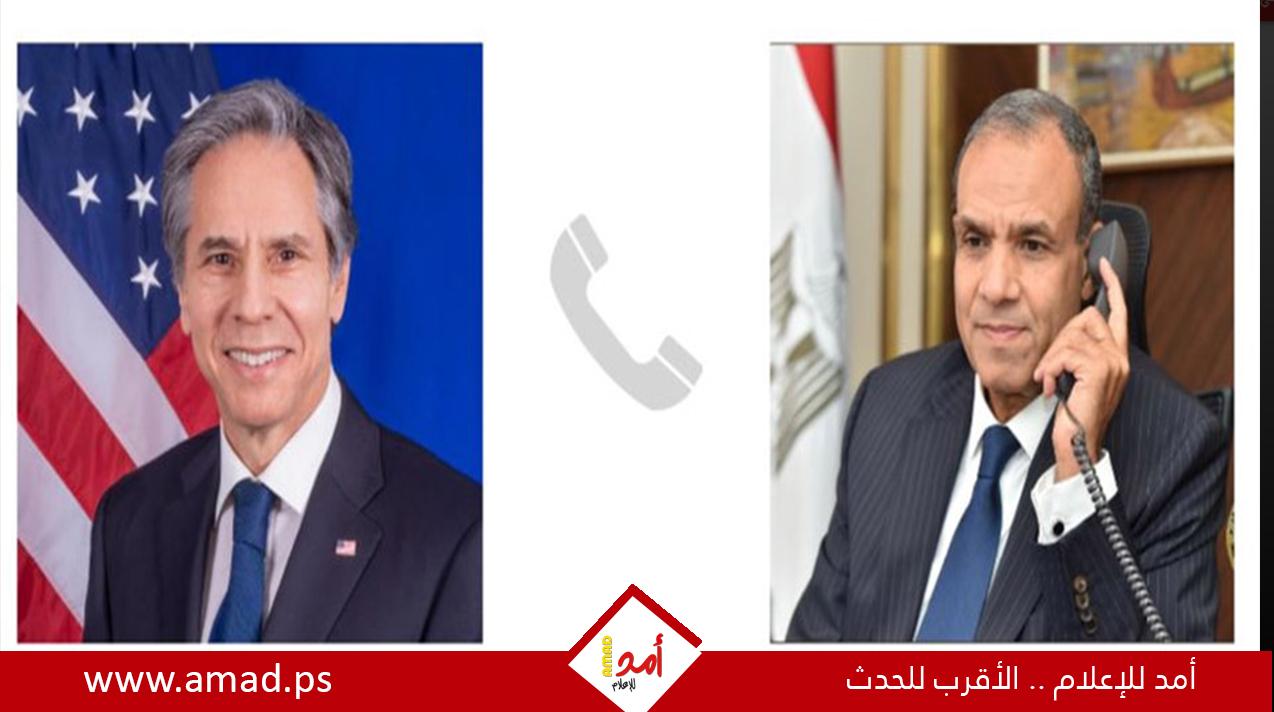 وزيرا خارجية مصر وأمريكا يبحثان تطورات الوضع في غزة وسوريا