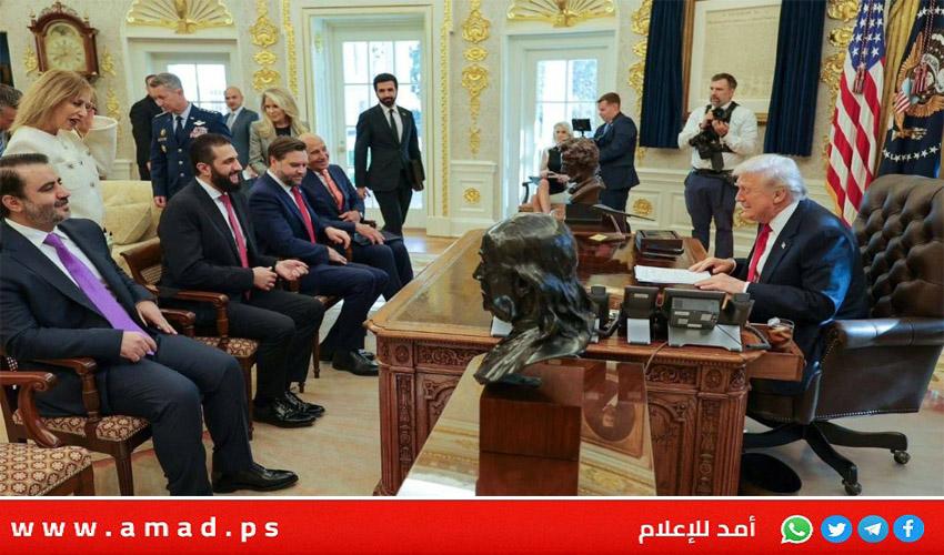 الرئاسة السورية تكشف محاور لقاء الشرع وترامب ـ صور