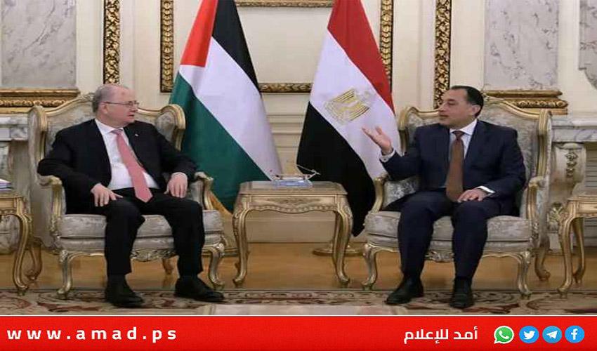 مصطفى يبحث مع مدبولي جهود وقف العدوان  وإعادة إعمار قطاع غزة